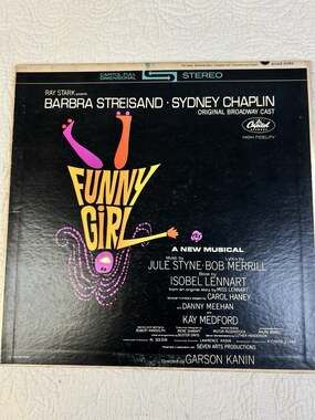 Funny Girl Original Broadway Cast Vinyl Lp 1964 Barbra Streisand Sydney Chaplin